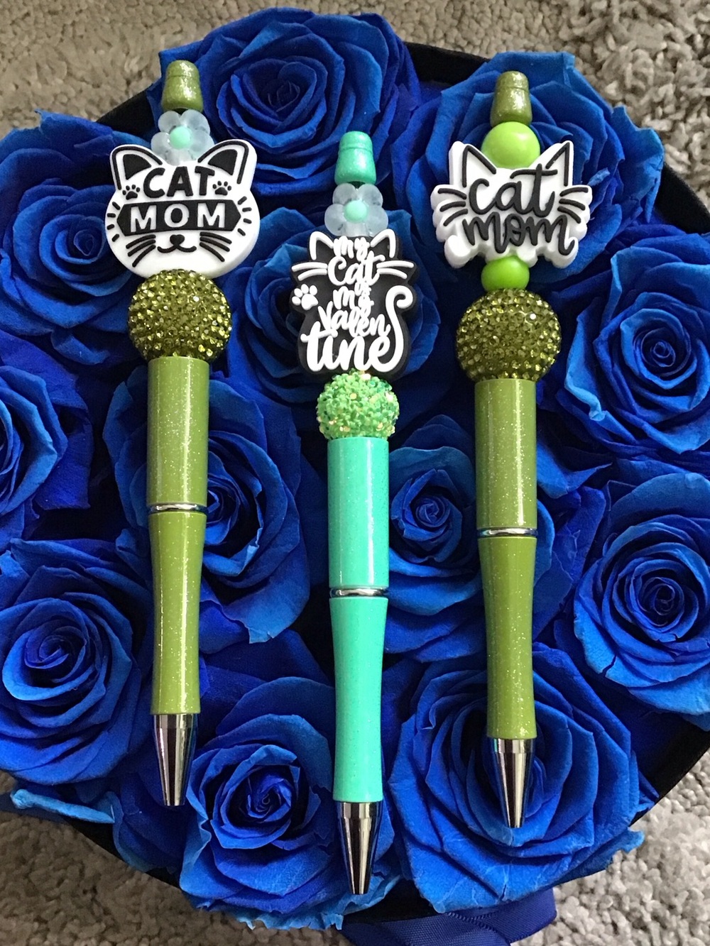 Cat Mom Beaded Pen